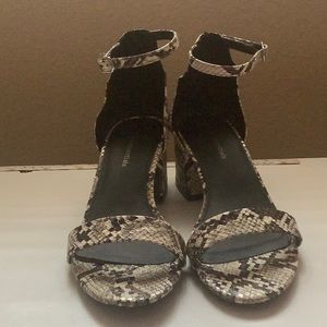 Snake skin heels